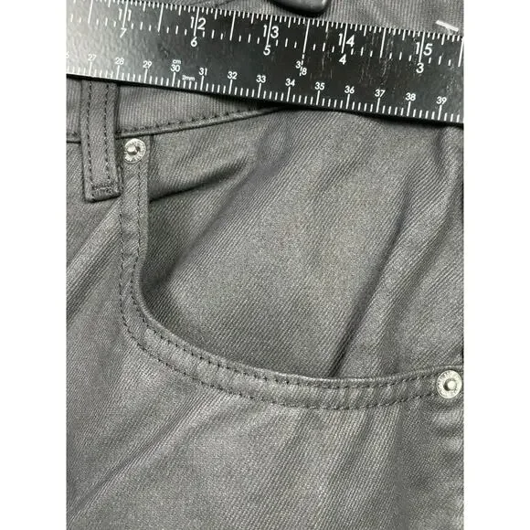 Urban Outfitters Baggy Jeans Womens Size 30W Black High Rise Denim Stretch Y2K - Picture 8 of 11